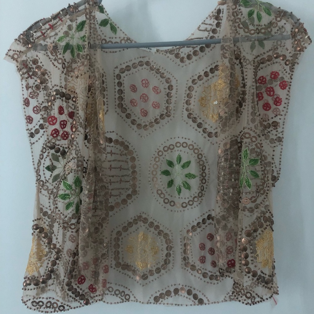 Sequin vest from Anthropologie